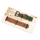 Stratum Cordura & Leather Watchband - Woodland